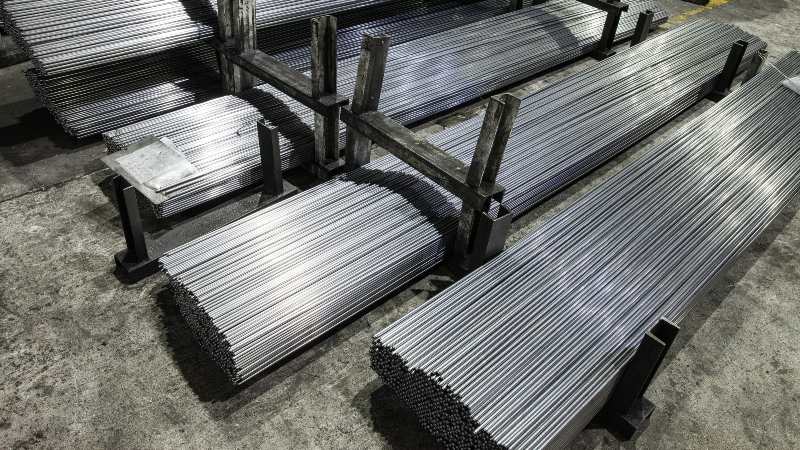 304不鏽鋼和45號鋼鍍洛棒的對比